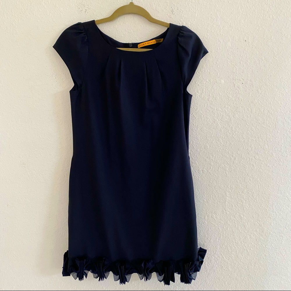 Alice + Olivia Black Coctel Dress Size XS